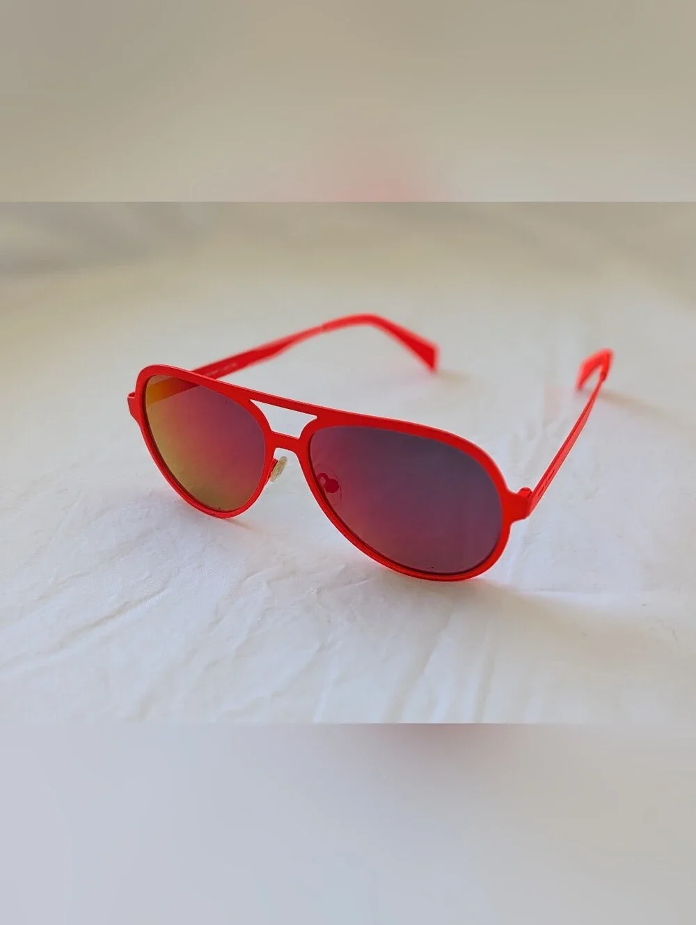Red Aviator Sunglasses for Men - Bold Red Frame